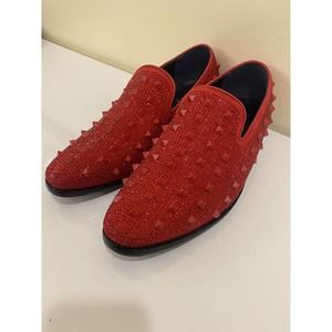 Jump Newyork Francisco All-over Pyramid Ornament Detail Dress Loafers Men Size 8